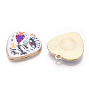 Printed Alloy Pendants ENAM-N056-209B-1