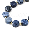 Natural Dumortierite Beads Strands G-B094-A36-01-4
