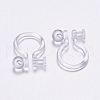 Plastic Clip-on Earring Findings X-KY-P007-H01-4