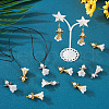  60Pcs 2 Colors Angel Frosted Acrylic Pendants FIND-TA0002-81-6