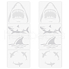 Gorgecraft 8 Sheets 4 Styles PET Waterproof Car Stickers DIY-GF0006-81-1