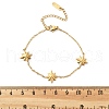 304 Stainless Steel Star Link Bracelets BJEW-Q051-05G-3