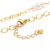 Handmade CCB Plastic Imitation Pearl Beaded Necklace for Girl Women NJEW-JN03656-5