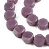 Opaque Solid Color Glass Beads Strands GLAA-N052-05B-A07-3
