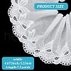 MAYJOYDIY US 7.5 Yards Flat Cotton Embroidery Butterfly Ribbon OCOR-MA0001-04-2