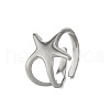 Stainless Steel Open Cuff Rings PW-WG87E46-02-1