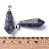 Natural Sodalite Pointed Pendants G-I314-02P-05A-3