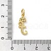 Brass Micro Pave Cubic Zirconia Pendants KK-M273-01G-F-3