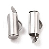Non-Tarnish 304 Stainless Steel Slide On End Clasp Tubes STAS-C044-07B-P-1