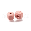 Spray Painted Wooden Beads WOOD-P021-01A-25-2