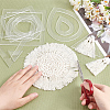 Transparent Acrylic Fringe Trimming Tool TACR-WH0014-14-3