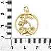 Brass Enamel Pendants KK-B136-02G-02-3