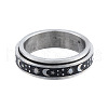 201 Stainless Steel Planet Rotating Ring RJEW-N043-28-2