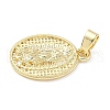 Brass Pendants ZIRC-I356-11G-01-2