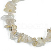 Unisex Chip Natural Rutilated Quartz Beaded Stretch Bracelets BJEW-S143-15-3