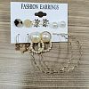 6 Pairs Alloy Earring Sets WGC7E5F-13-1