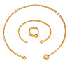 Iron Cuff Bangle & Rings & Collar Necklaces Sets for Women FS-WG38B2A-01-5
