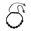 Baking Painted Glass Round Beads Braided Bead Bracelets BJEW-JB11974-01-2