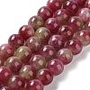 Dyed Natural Malaysia Jade Beads Strands G-G021-02B-01-2