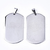 304 Stainless Steel Pendants X-STAS-N087-39-1