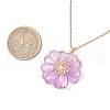 Glass Pendant Necklaces NJEW-MZ00112-01-5