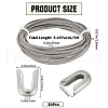 Gorgecraft 5M 201 Stainless Steel Spiral Corset Boning Stay DIY-GF0009-19A-2