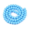 Opaque Solid Color Imitation Jade Glass Beads Strands EGLA-A044-P8mm-D08-3