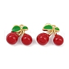 Brass Enamel Charms KK-L231-21G-04-1