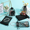 SOFPLATE 100pcs Large Organza Pouches Portable Shoes Bag Travel Storage Drawstring Bags OP-SP0001-03D-02-4