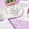 Biyun 500Pcs 5 Style White Acrylic Beads SACR-BY0001-01-13