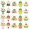 40Pcs 10 Styles Alloy Enamel Pendants ENAM-CJ0003-95-1