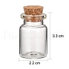 Glass Wishing Bottle Bead Containers CON-Q012-3