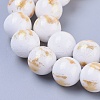 Natural Jade Beads Strands X-G-F670-A18-6mm-3