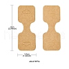 Kraft Paper Fold Over Jewelry Display Cards with Hanging Hole CDIS-YW0001-12-3