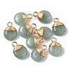 Natural Green Aventurine Pendants G-S359-021C-1