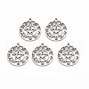 Non-Tarnish 201 Stainless Steel Hollow Pendants STAS-S119-151P-1