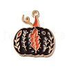 Thanksgiving Day Golden Tone Alloy Enamel Pendants ENAM-M002-02H-G-1