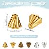GOMAKERER 90Pcs 3 Colors Tibetan Style Bead Cones FIND-GO0003-36-2