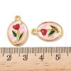 304 Stainless Steel Enamel Pendants STAS-U057-03G-01-3