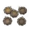 Alloy Pendant Cabochon Settings PALLOY-H170-29AB-1