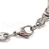 Tarnish Resistant 201 Stainless Steel Byzantine Chain Bracelets BJEW-B078-88P-3