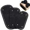   3Pcs 3 Style Oval PU Leather Knitting Crochet Bags Nail Bottom Shaper Pad DIY-PH0009-84-1