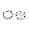 304 Stainless Steel Pendant Cabochon Settings STAS-N114-04P-2