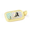Brass Enamel Pendants KK-Z101-05G-01-2