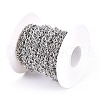 Tarnish Resistant 304 Stainless Steel Figaro Chains CHS-I001-09P-01-4