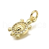 Brass Micro Pave Cubic Zirconia Pendants KK-Z100-16G-2