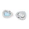 UV Plating Alloy with Mixed Color Glass Rhinestone Pendants FIND-M018-37P-2