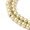 Electroplated Synthetic Non-magnetic Hematite Beads Strands G-I364-C01-G-3