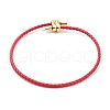 Braided Round Imitation Leather Bracelets Making BJEW-H610-03G-07-1