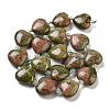 Natural Unakite Beads Strands G-C150-A14-01-4